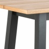 Chara Bar Table in Black & Oak