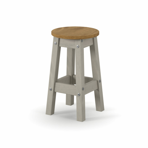 Corona Grey low breakfast stools (pair)