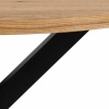 Dining Table in Oak with Black Legs