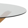 Heaven Round Dining Table Smoked Glass