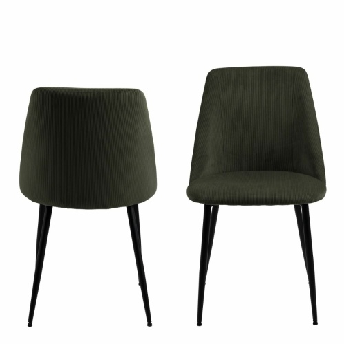 Ines Dining chair Olive Green Set of 4