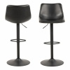 Regon Bar Stool in Black Set of 2