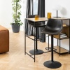 Regon Bar Stool in Black Set of 2