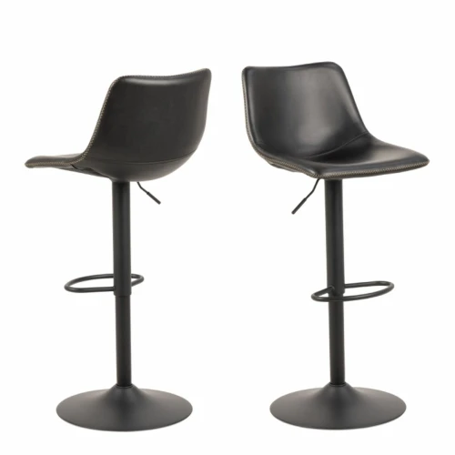 Regon Bar Stool in Black Set of 2