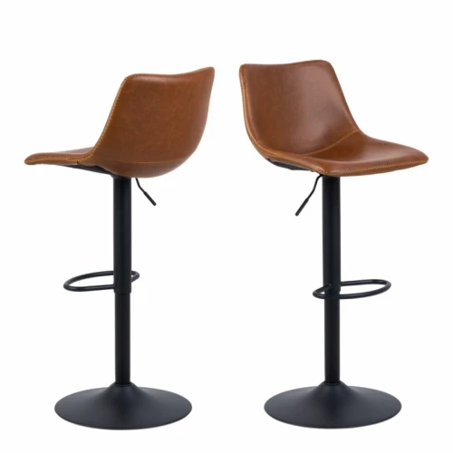 Regon Bar Stool in Brown Set of 2