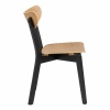 Roxby Dining Chairs in Black Oak (Pair)