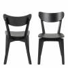Roxby Dining Chairs in Black (Pair)