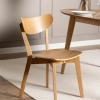 Roxby Dining Chairs in Oak (Pair)