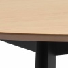 Roxby Round Dining Table in Oak Black 105
