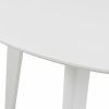 Roxby Round Dining Table in White