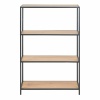 Seaford Low Bookcase 3 Oak Shelves