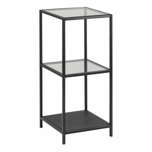 Seaford Narrow Bookcase 2 Glass Shelves