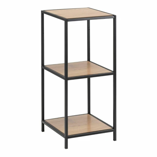 Seaford Narrow Bookcase 2 Oak Shelves