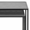 Seaford Nest of Tables Ash Black