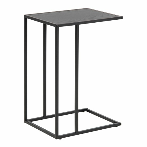 Seaford Side Table Black Top
