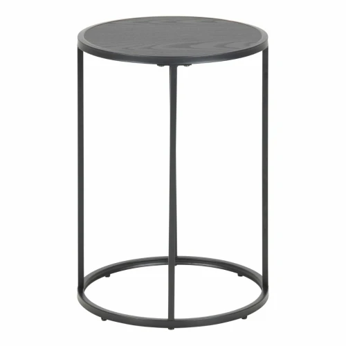 Seaford Small Side Table Black Top