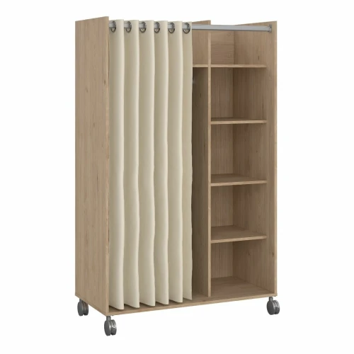 Uppsala Open Mobile Wardrobe Oak