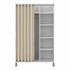 Uppsala Open Mobile Wardrobe White