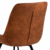 Waylor Dining Chair in Brown Fabric Pair