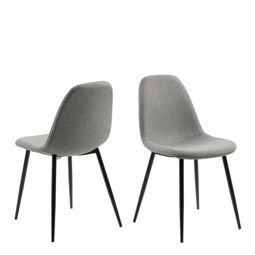 Wilma Dining Chair Light Grey Set of 4
