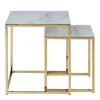 Alisma Nest of Tables White Marble Effect