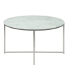 Alisma Round Coffee Table White Marble