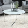 Alisma Round Coffee Table White Marble