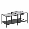 Seaford Coffee Table Set with Glass Top