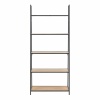Seaford Ladder Bookcase 5 Oak Shelves