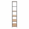 Seaford Tall Bookcase 5 Shelves Oak
