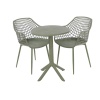 3 Piece Lattice Bistro Table Moss Green