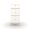 Augusta Curve 5 Drawer Narrow Chest