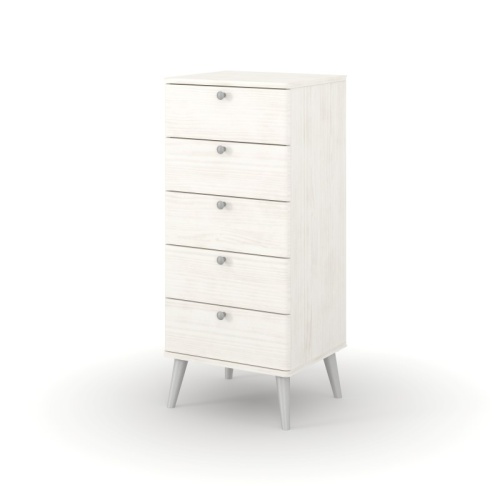 Augusta Curve 5 Drawer Narrow Chest