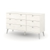 Augusta Curve 6 Drawer Wide Chest