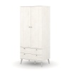 Augusta Curve 2 Door and 2 Drawer Wardrobe