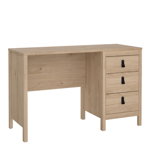 Barcelona Desk 3 Drawers Oak