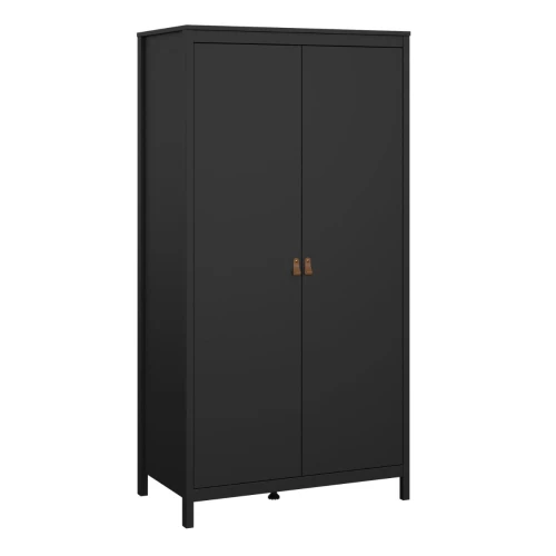 Barcelona 2 Door Wardrobe Black