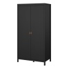 Barcelona 2 Door Wardrobe Black