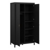 Barcelona 2 Door Wardrobe Black