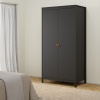 Barcelona 2 Door Wardrobe Black