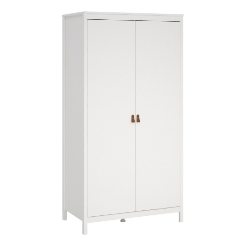 Barcelona 2 Door Wardrobe White