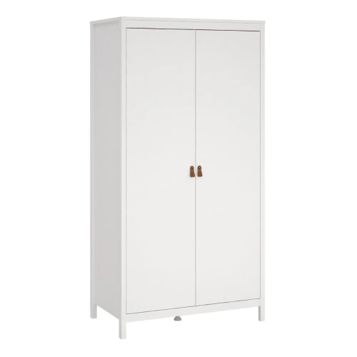 Barcelona 2 Door Wardrobe White