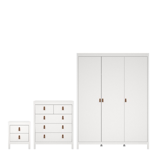 Barcelona 3 Bedroom Set White