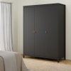 Barcelona 3 Door Wardrobe Black