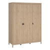 Barcelona 3 Door Wardrobe Oak