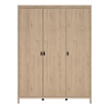 Barcelona 3 Door Wardrobe Oak