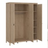 Barcelona 3 Door Wardrobe Oak