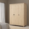 Barcelona 3 Door Wardrobe Oak