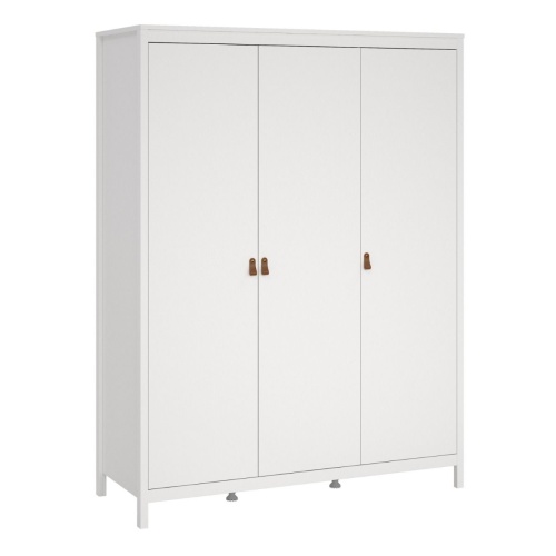 Barcelona 3 Door Wardrobe White