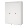 Barcelona 3 Door Wardrobe White